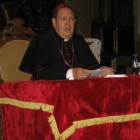 Un momento de la intervención del pregonero ayer en la catedral
