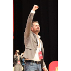 Luis Tudanca, tras ser reeligido líder del PSOE en CyL. TWITTER PSOE