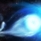 Un agujero negro expulsando a una estrella superrápida. DL