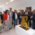 Un momento de la inauguración de la exposición del ILC en el Centro del Clima. PLANILLO