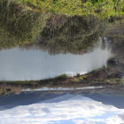 El lago de Carucedo visto desde el pantano de Campañana. DL