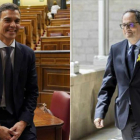 Los presidentes Pedro Sánchez y Quim Torra