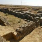 Detalle de parte de los restos desenterrados en el yacimiento de Lancia, ubicado en Villasabariego