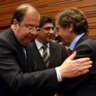 Juan Vicente Herrera se despide de Villalba al final de pleno de ayer