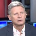Gary Johnson, candidato del partido libertario de EEUU, durante la entrevista.