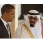 King Abdullah y Barack Obama.
