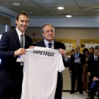 Julen Lopetegui y Florentino Pérez en Madrid
