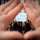 Manifestación en Barcelona contra la sentencia de la Manada.