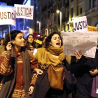 Protesta en Madrid por la violación en San Fermín. BALLESTEROS