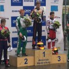 David Vidales, a la derecha, firmó una actuación notable en la segunda carrera de la DKM alemana. DL