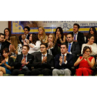 Los primeros graduados veterinarios, ayer durante la ceremonia de la festividad de su patrón.