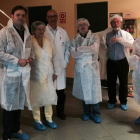 Visita de los cargos públicos socialistas a la empresa Susaron del polígono industrial.