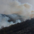 Imagen de archivo del incendio en Tonín de Arbás. INFOCYL