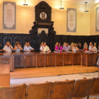 Imagen del pleno ordinario celebrado ayer en Astorga. MEDINA