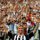 Guti, en su multitudinaria presentación con el Besiktas.
