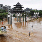 Las lluvias en China causan graves daños materiales.