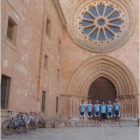 Corredores del Feve Ciclista Bembibre en la Vuelta a Soria.