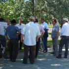 Reunión del patriarca con los principales clanes familiares