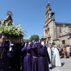 Imagen de archivo de la procesión con la imagen de la Virgen de la Quinta Angustia. L. DE LA MATA
