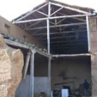 Estado que presentaban ayer las obras de restauración de la Panera