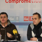García Bayón y Julián Viñuela, ayer durante la rueda de prensa.
