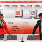 La secretaria de Políticas Sociales, Marta Olmedo, y el secretario de Política Municipal, Zancada.