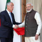 A la izquierda, el presidente de Portugal, Marcelo Rebelo de Sousa. HARISH TYAGI