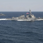 Fotografía tomada el 12 de marzo de 2015 y facilitada por la Marina estadounidense del buque militar estadounidense USS Lassen.