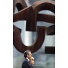 Angela Merkel y Antonis Samaras, en la reunión de ayer.