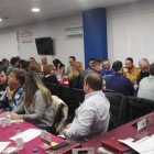 Imagen de la reunión de empresarios que tuvo lugar el martes en Valencia de Don Juan.