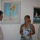 Manuel Díez, la pintora Begoña Montoya y Francisco García