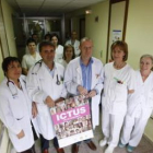 Foto de familia del equipo médico que atiende la unidad de ictus en el Hospital de León