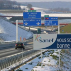 Tramo de una autopista controlada por Sanef en el norte de Francia.