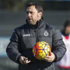 Sergio González, durante una sesión de entrenamiento en la ciudad deportiva Dani Jarque.