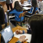 Estudiantes en un colegio de la provincia de León, en una imagen de archivo.
