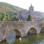 Imagen del puente de Molinaseca.