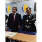 Villalba, junto a Díez, en su etapa en la dirección de Feve.