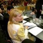 La consejera de Hacienda, Pilar del Olmo, en la reunión del Consejo de Política Fiscal y Financiera