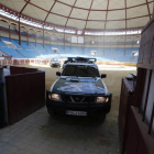 La Guardia Civil preparaba ayer los detalles de la exposición en la Plaza de Toros.