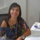 Paula de la Fuente, en el despacho ponferradino en el que trabaja