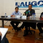 Santiago Duarte, Manuel Moya y Ángel Gonzalo, en la presentación