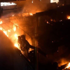 Incendio en un restaurante de Bombay.