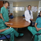 Enrique Pastor, Julio Sahagún, Silvino Pacho y Vicente Simó, cirujanos de coloproctología