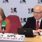 Rosa María Fernández y Juan Manuel Arias, ambos concejales de la UPL en San Andrés.