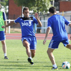 Alberto Aguilar regresa al once de la Deportiva tras descansar en el partido de Copa del Rey ante el Girona.