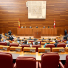 Pleno en las Cortes de Castilla y León, en una imagen de archivo de esta legislatura.