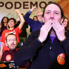 Iglesias durante la presentación de su candidatura. FERNANDO VILLAR