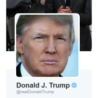 La fotografía del perfil de Donald Trump en Twitter.