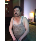 Primera imagen del narcotraficante Joaquin  El Chapo Guzman hoy tras su captura.
