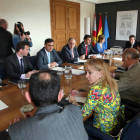 Isabel Carrasco asistió ayer en Valladolid a una reunión en la Junta con todos los presidentes.